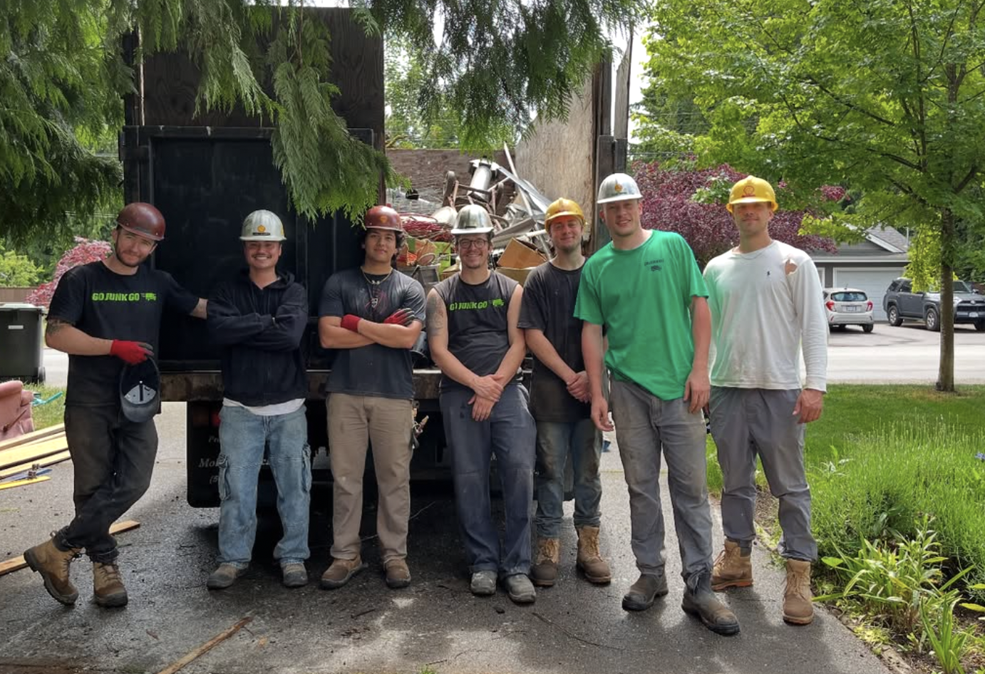 Go Junk Go team assembled on demolition project in Metro Vancouver - experienced professionals