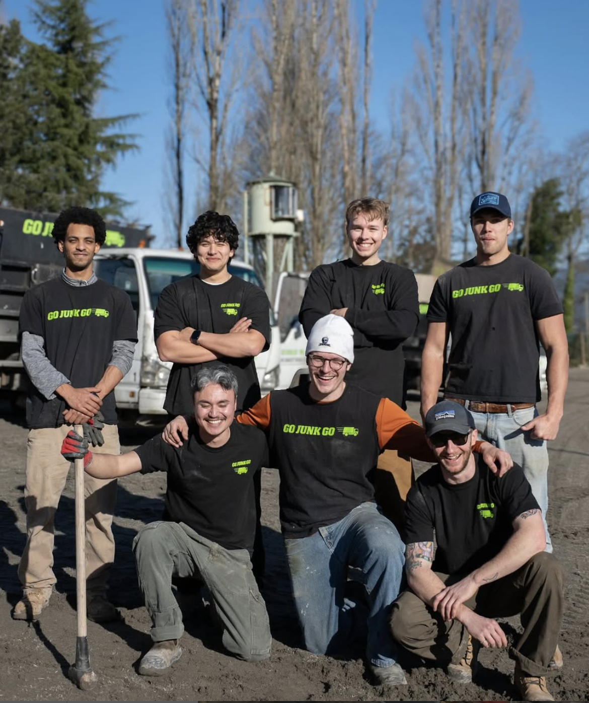 Go Junk Go professional junk removal team at work in Vancouver - experienced and licensed waste disposal experts